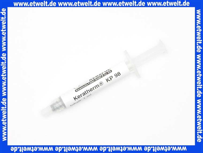 Wolf  Wärmeleitpaste Keratherm KP98   3501615 1 Gramm