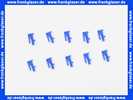 87499180970 Junkers Steckreiter blau (10x)