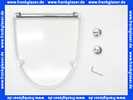 CP000801 Vigour Deckel für Urinal derby weiss mit Absenkautomatik Metallscharnier verchromt abnehmbar